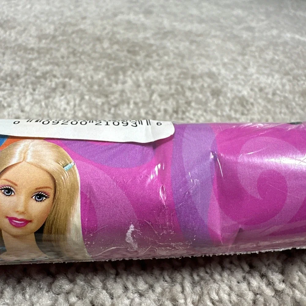 Vintage Barbie Y2K 2000 Mattel Pink Barbie Gift Wrap Wrapping Paper 15 sq ft